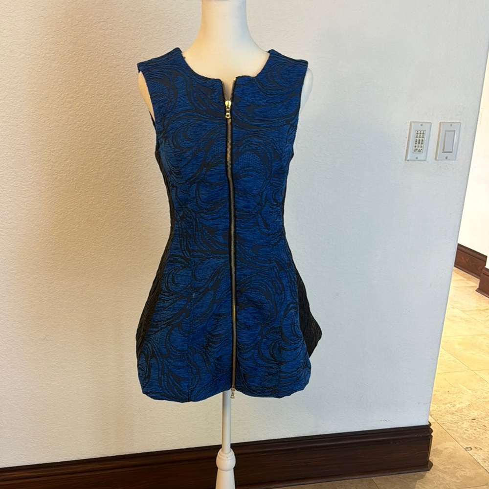 Alexis Blue Sleeveless Sheath Mini Dress